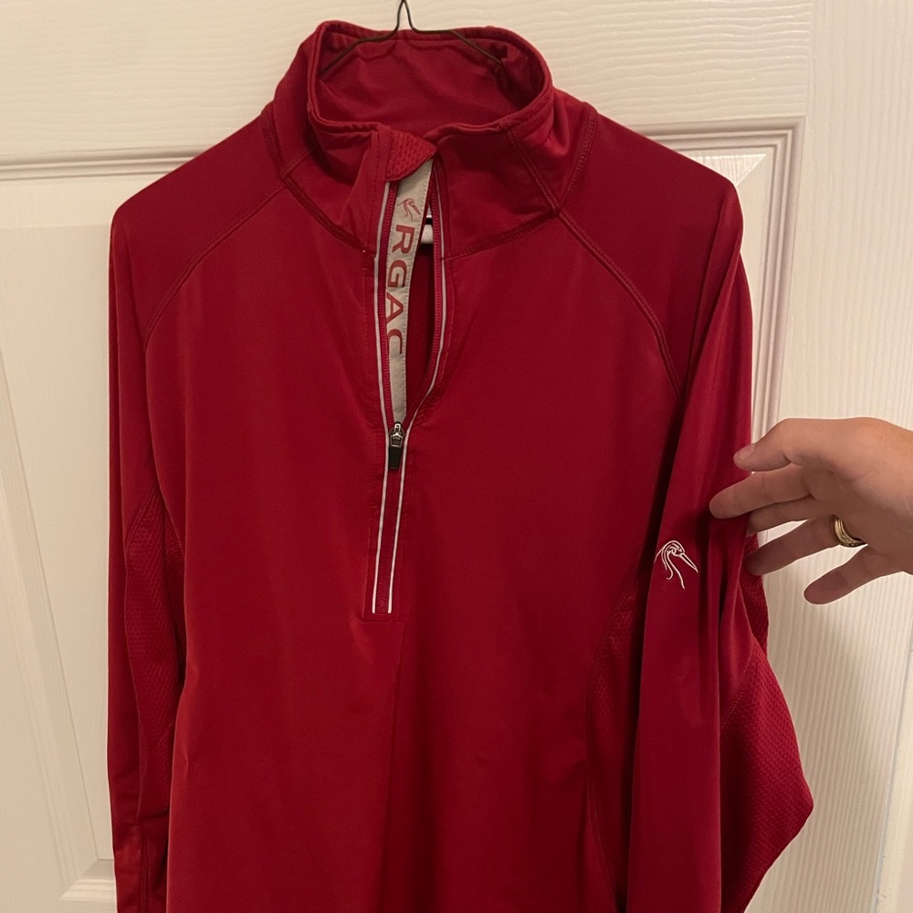 Red performance golf jacket - large